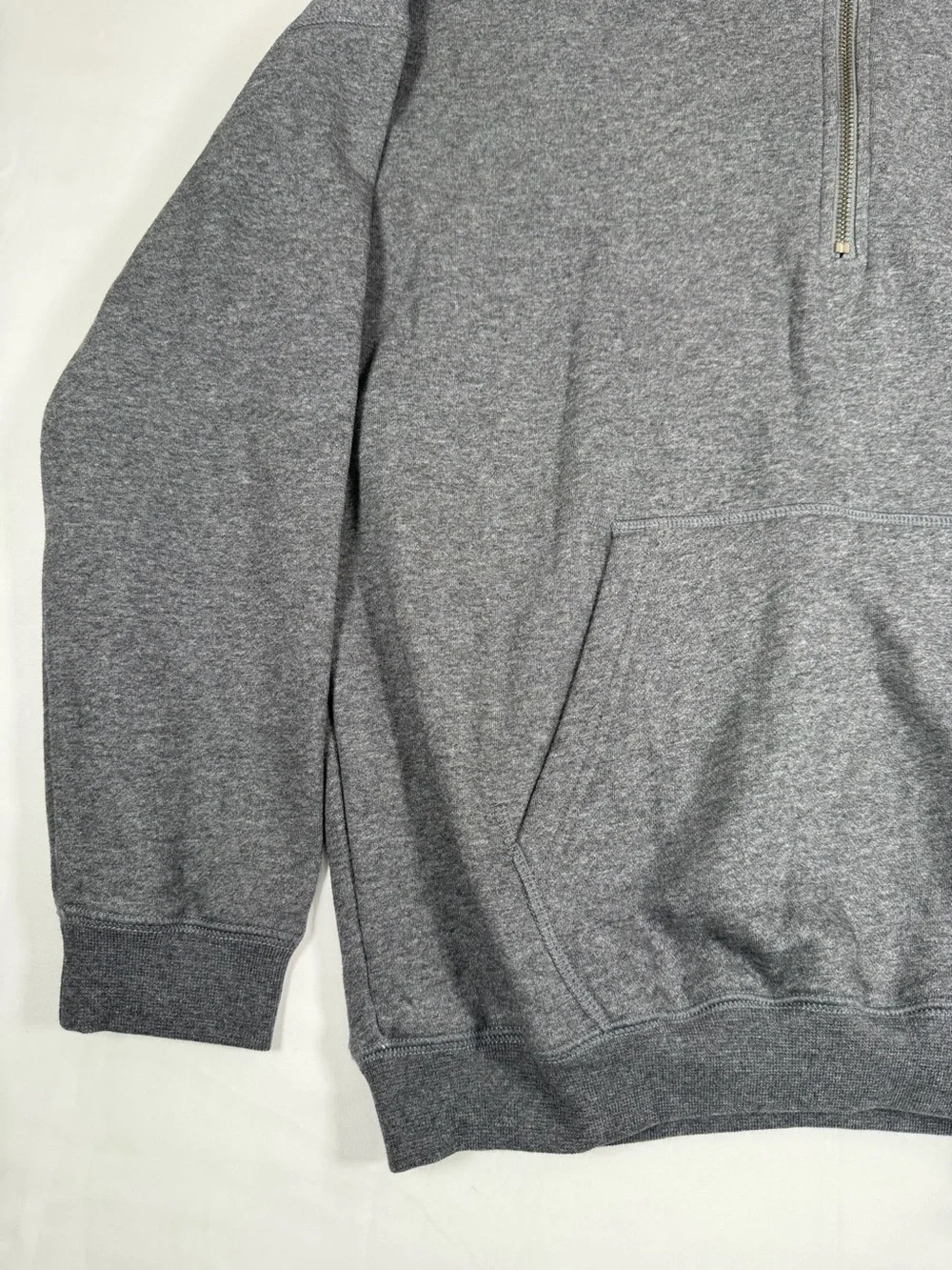 NWT GAP Teen Half Zip Pullover Sweatshirt Size 12 Charcoal Gray Fleece NEW